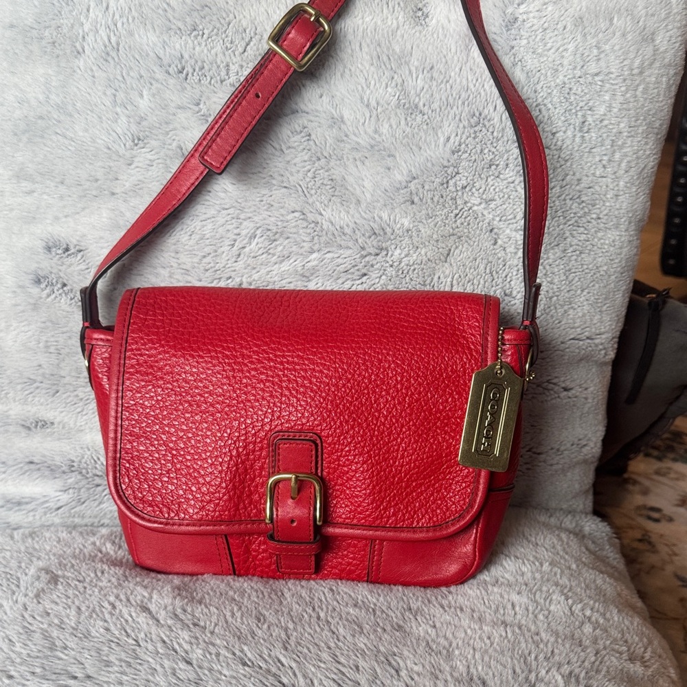 Coach Vibrant Red Crossbody Bag